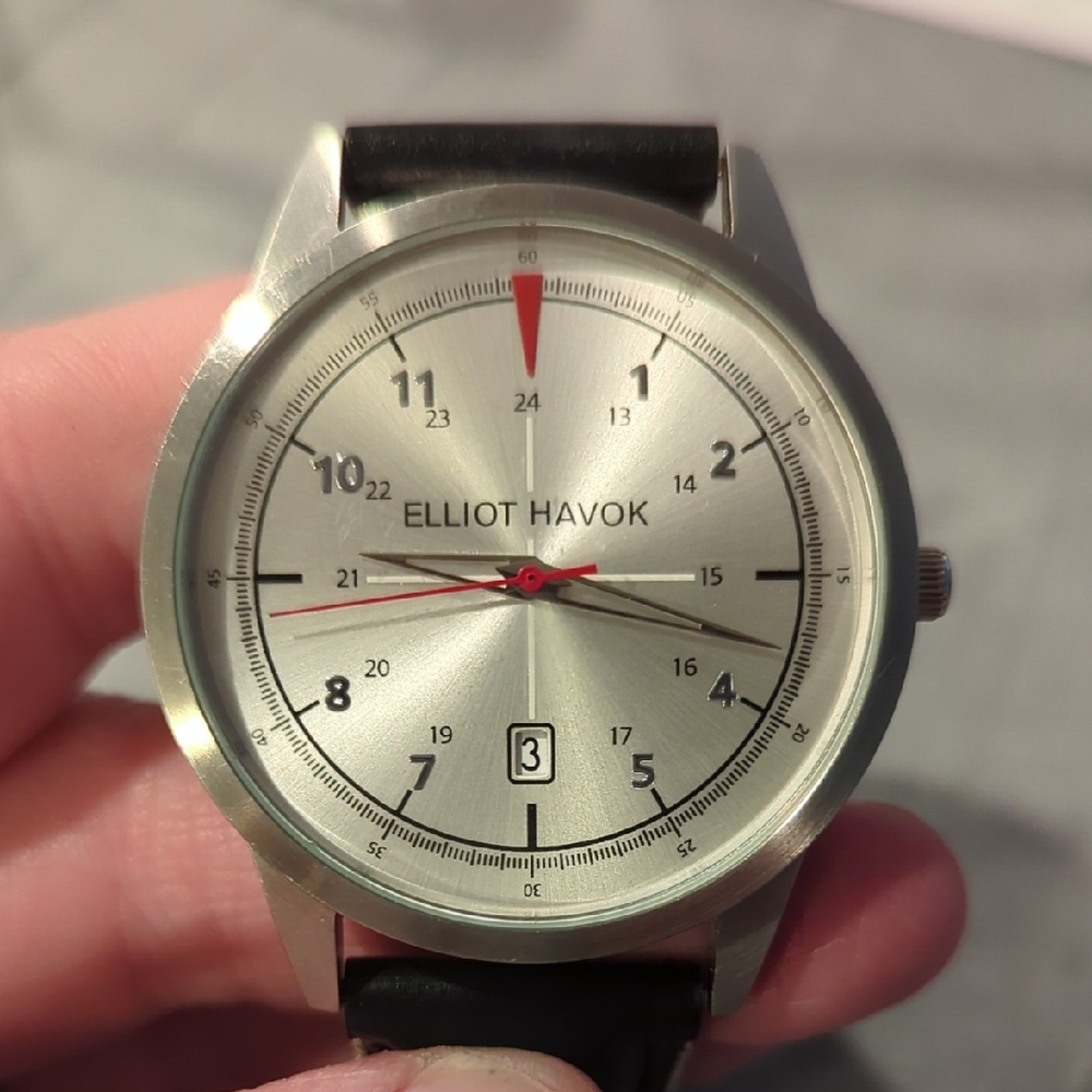 Elliot Havok Silver/Black Watch - 40mm